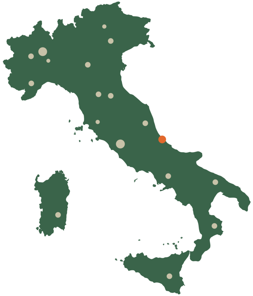 Mappa delle spedizioni di tende da campeggio ricevute da tutta Italia